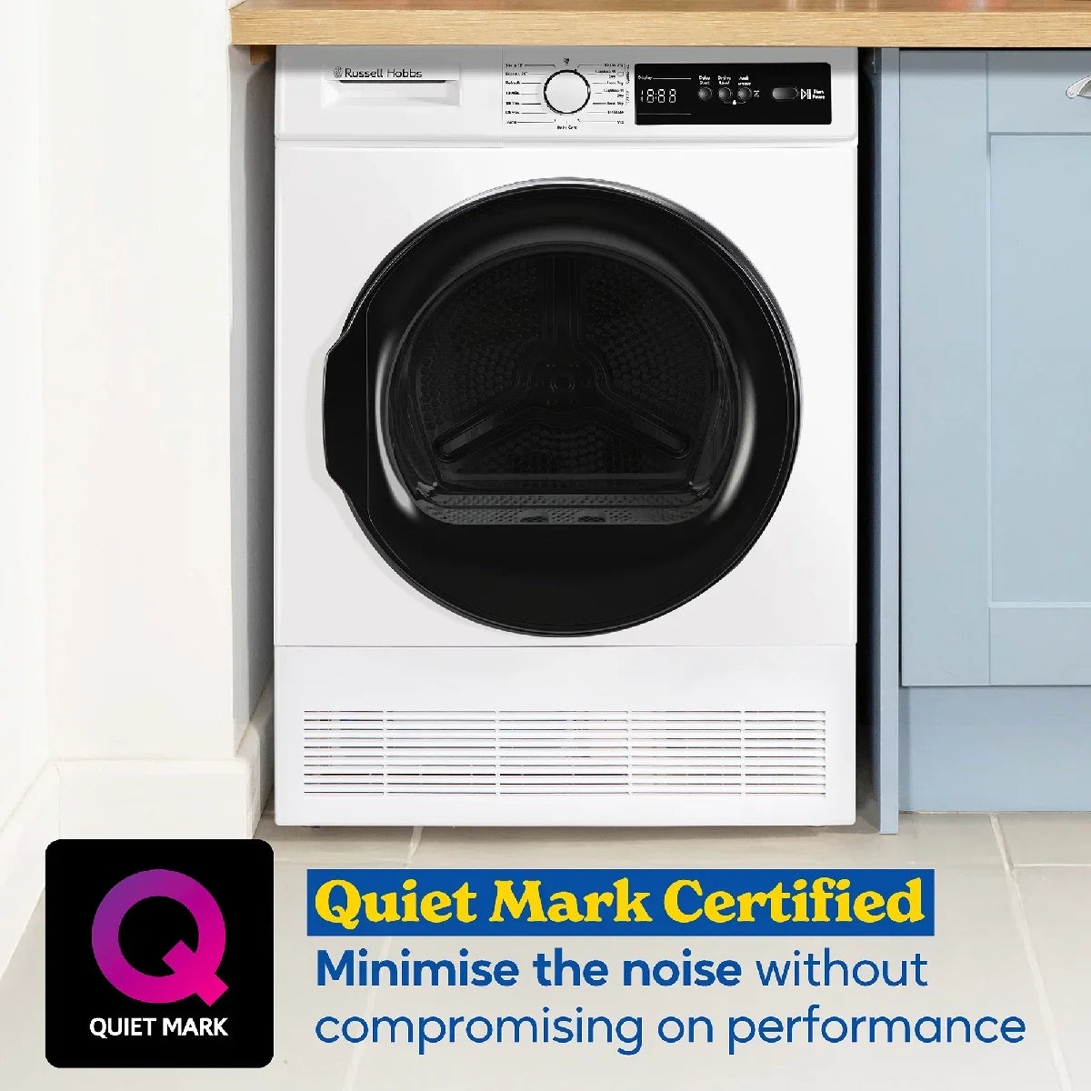 Russell Hobbs RH8CTD111W 11 Series, 8kg Condenser Dryer in White