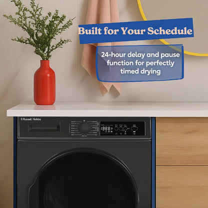 Russell Hobbs® RH8HPTD1E12AN, 8kg Heat Pump Dryer in Anthracite