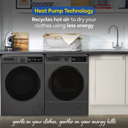Russell Hobbs® RH8HPTD1E12AN, 8kg Heat Pump Dryer in Anthracite