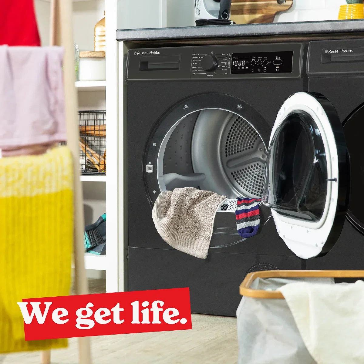 Russell Hobbs® RH8HPTD1E12AN, 8kg Heat Pump Dryer in Anthracite