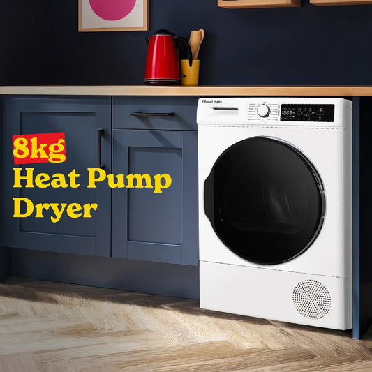 Russell Hobbs® RH8HPTD1E12W, 8kg Heat Pump Dryer in White