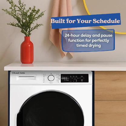 Russell Hobbs® RH8HPTD1E12W, 8kg Heat Pump Dryer in White