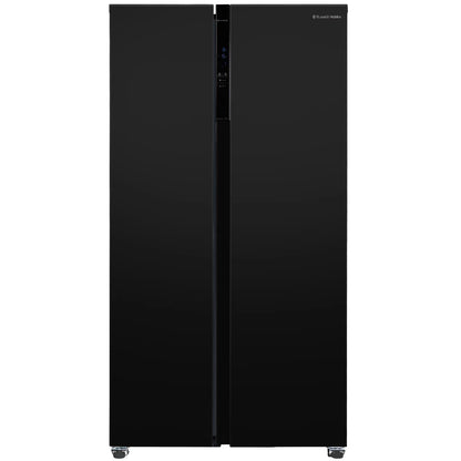 Russell Hobbs® RH90AFF201B 177cm high 90cm wide freestanding slimline American Fridge Freezer in Black