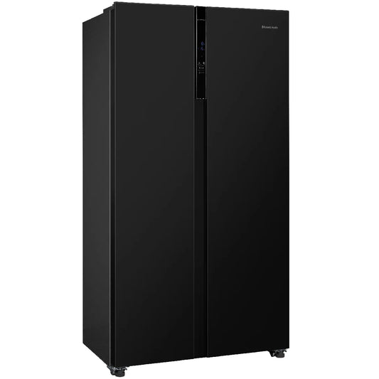 Russell Hobbs® RH90AFF201B 177cm high 90cm wide freestanding slimline American Fridge Freezer in Black