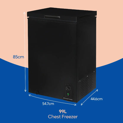 Russell Hobbs, RH99CF0E1B, 99L Compact Chest Freezer in Black