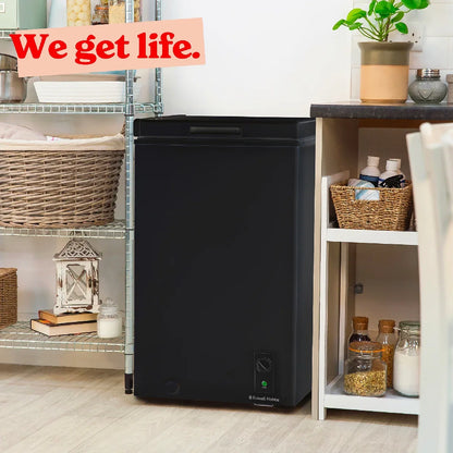 Russell Hobbs, RH99CF0E1B, 99L Compact Chest Freezer in Black