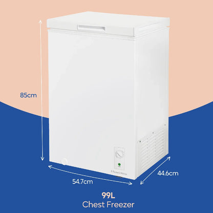 Russell Hobbs, RH99CF0E1W, 99L Compact Chest Freezer in White