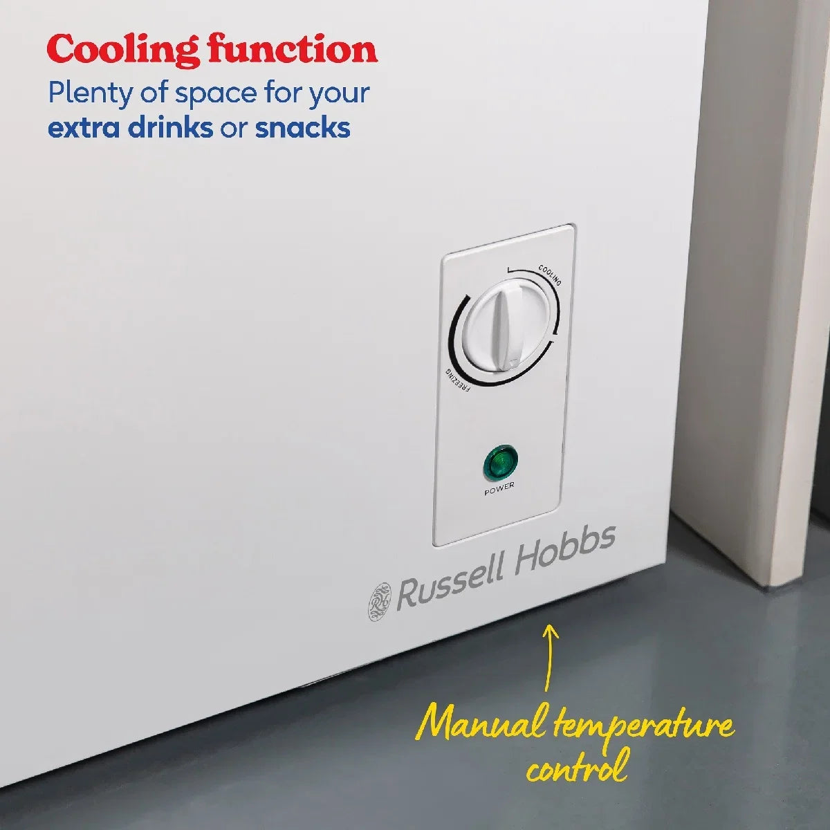Russell Hobbs, RH99CF0E1W, 99L Compact Chest Freezer in White