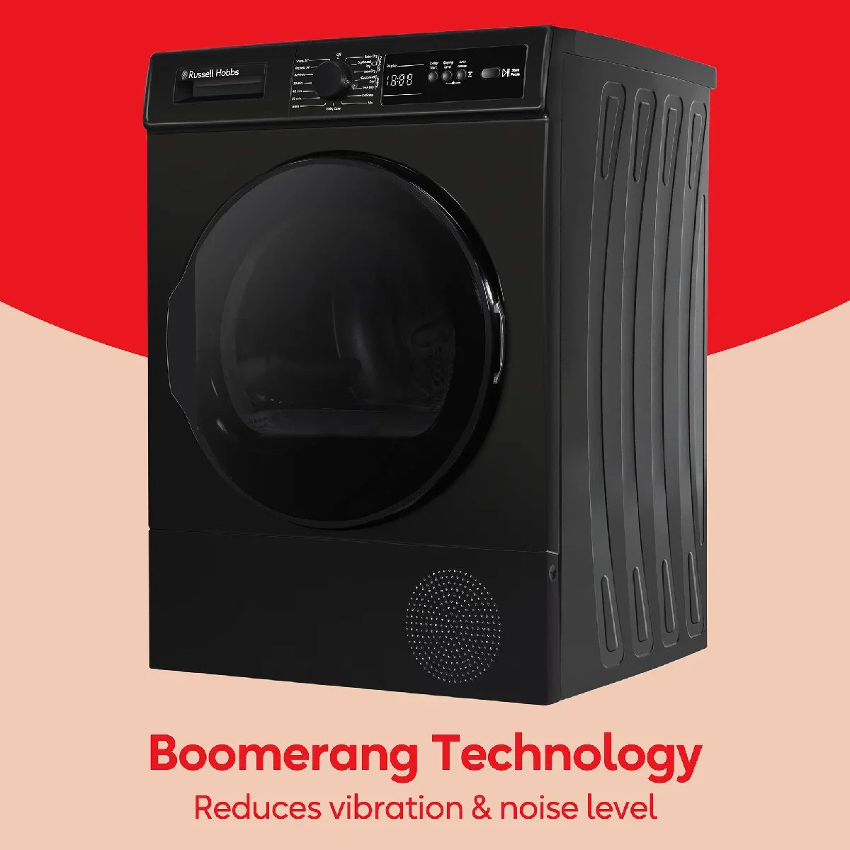 Russell Hobbs RH9HPTD111B 11 Series 9kg Heat Pump Tumble Dryer in Black