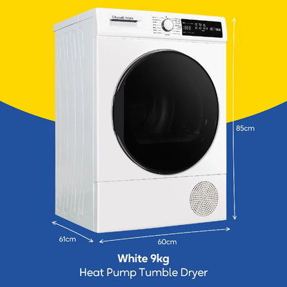 Russell Hobbs RH9HPTD111W 11 Series 9kg Heat Pump Tumble Dryer in White