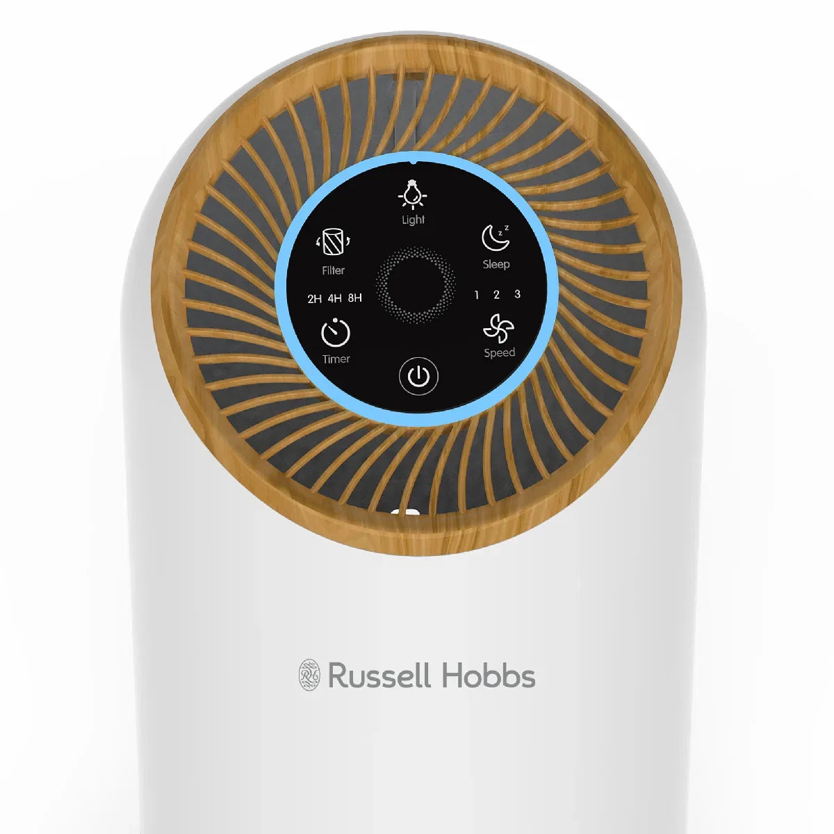 Russell Hobbs RHAP1031WDW, Clean Air Compact 2 Air Purifier in Wood & White