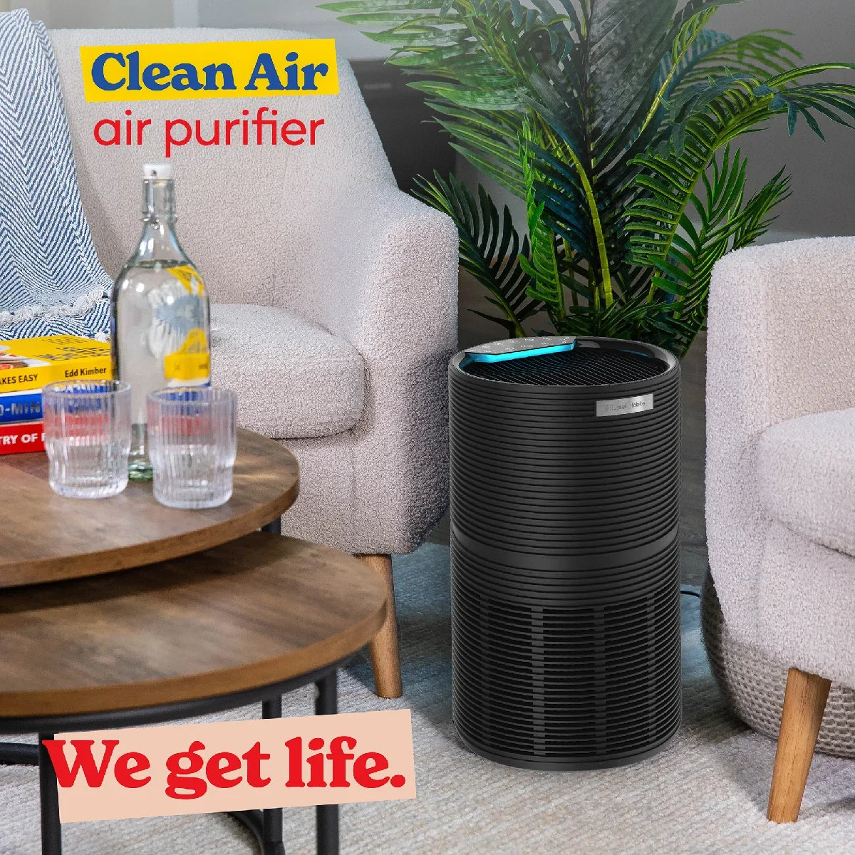 Russell Hobbs RHAP2831B Clean Air Style Air Purifier in Black