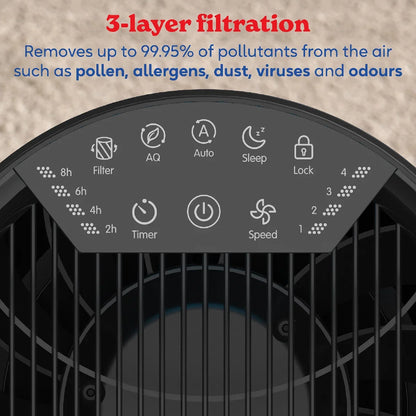 Russell Hobbs RHAP2831B Clean Air Style Air Purifier in Black