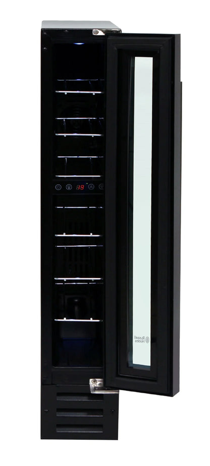 Russell Hobbs RHBI7WC1 Black Glass Freestanding & Built In 7 Bottle Wine Cooler