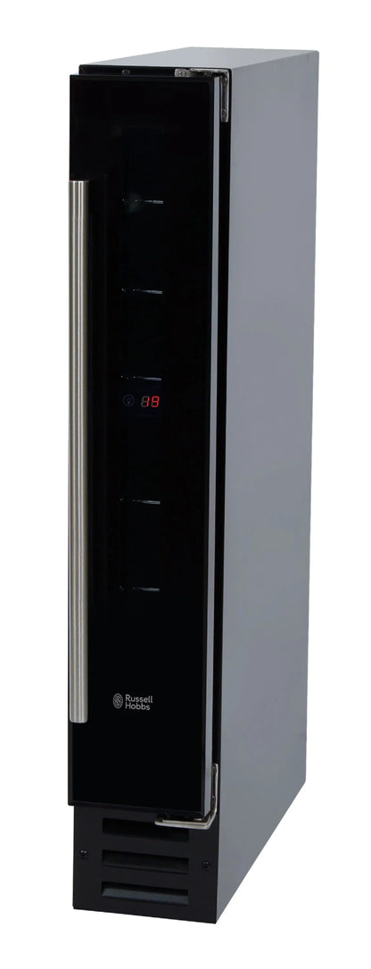 Russell Hobbs RHBI7WC1 Black Glass Freestanding & Built In 7 Bottle Wine Cooler
