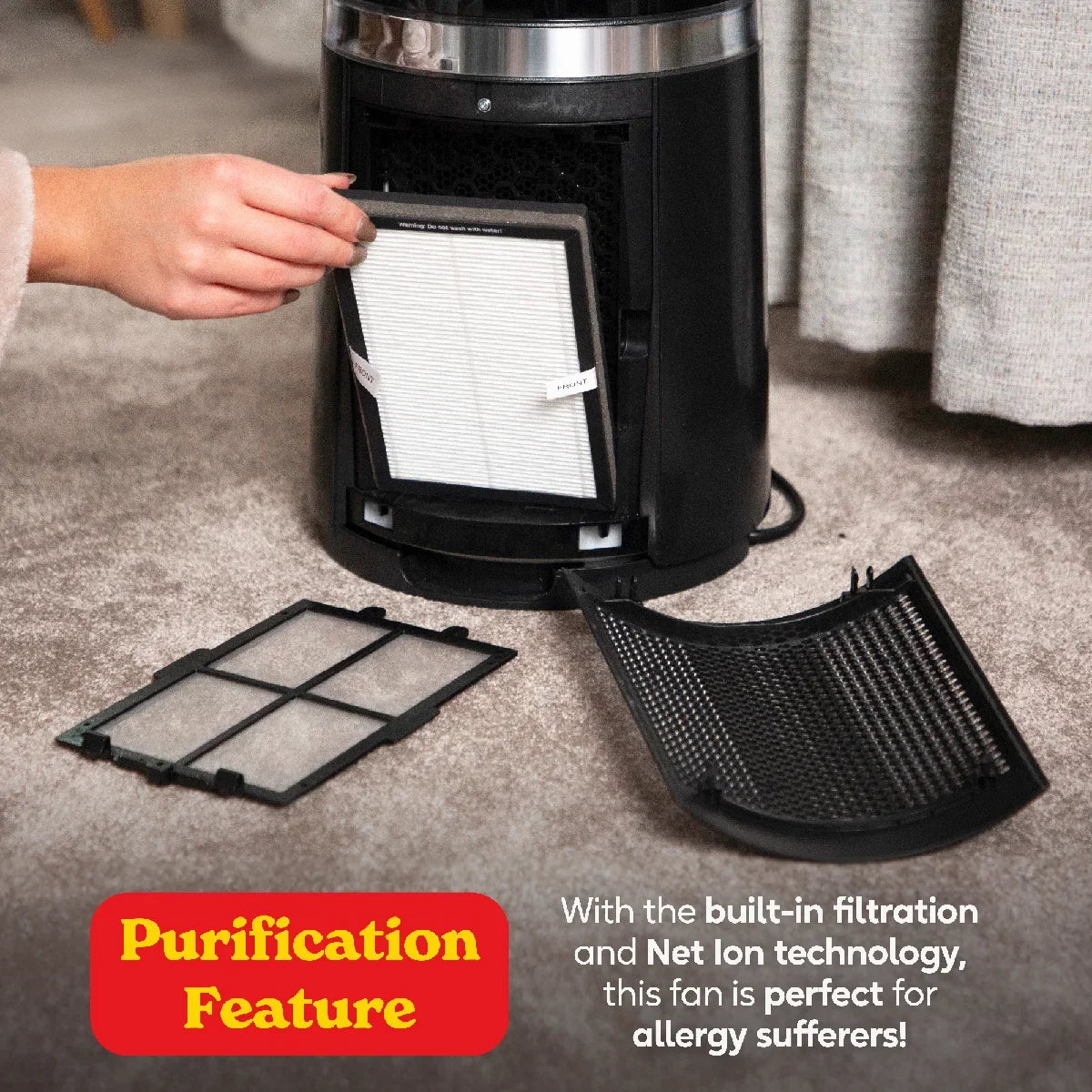 Russell Hobbs RHBLDL25B, Bladeless Cool and Heat in Black