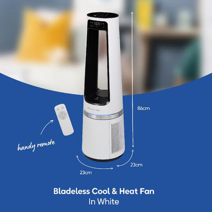 Russell Hobbs RHBLDL25W, Bladeless Cool and Heat in White