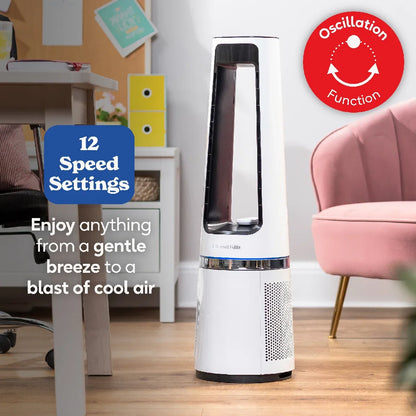 Russell Hobbs RHBLDL25W, Bladeless Cool and Heat in White