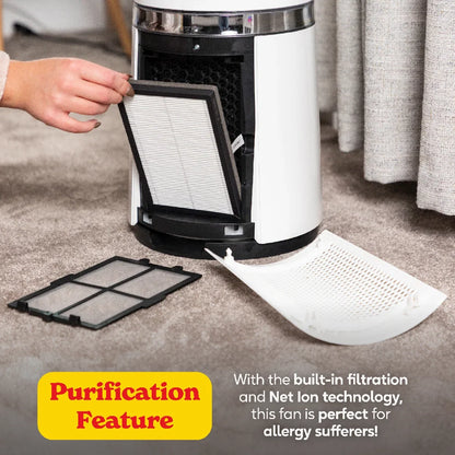 Russell Hobbs RHBLDL25W, Bladeless Cool and Heat in White