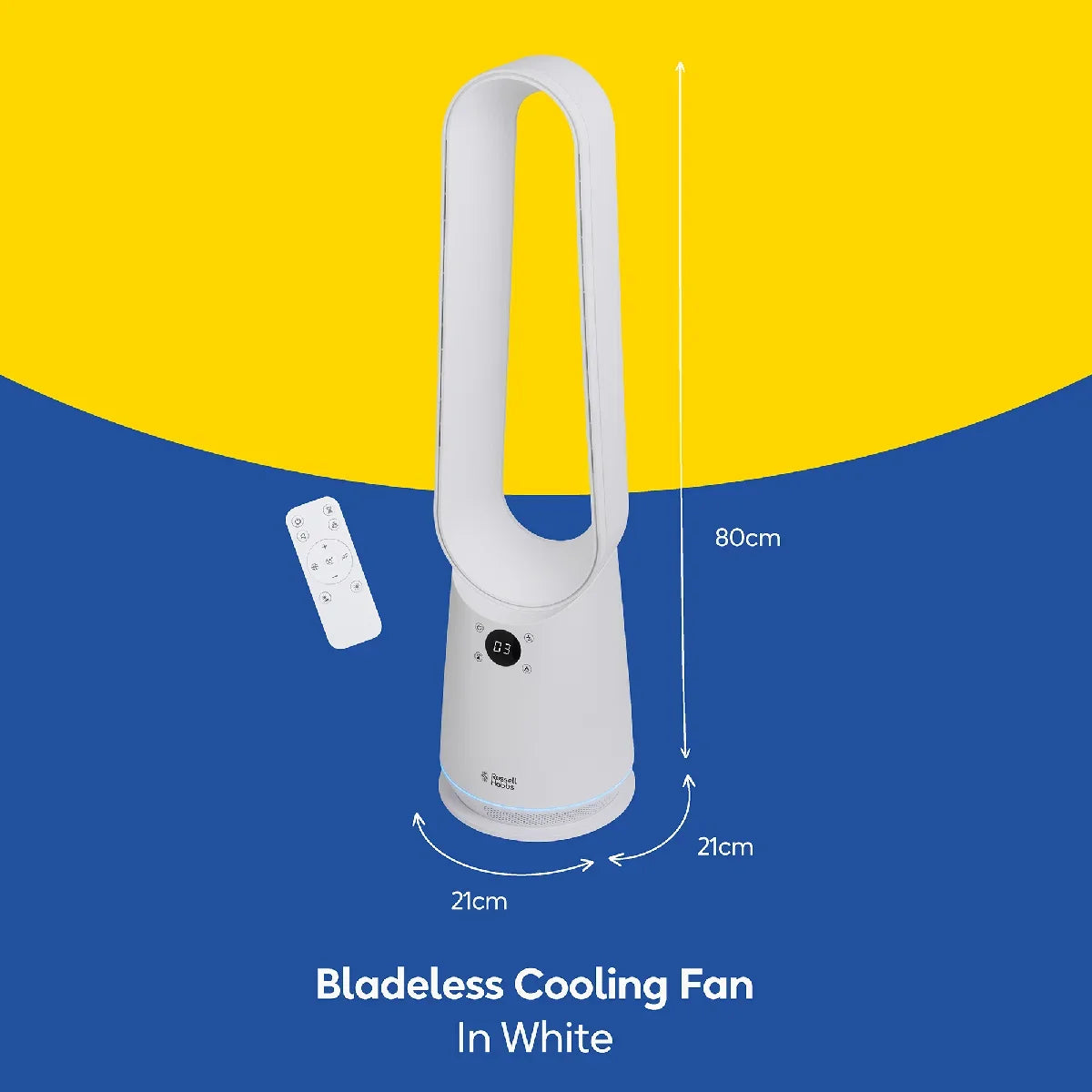 Russell Hobbs RHBLDLC25, Bladeless Cooling Fan in White