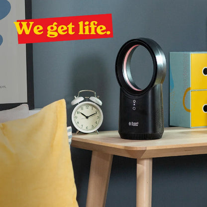 Russell Hobbs RHBLDLUSB25B, Compact Wireless Desk Fan in Black