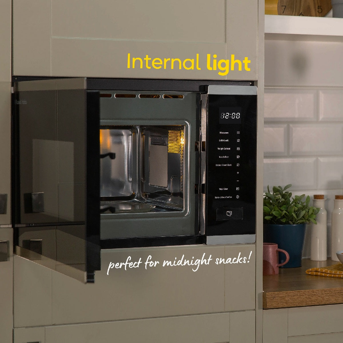 Russell Hobbs RHBM2002SS Digital Microwave & Grill 20L, Stainless Steel