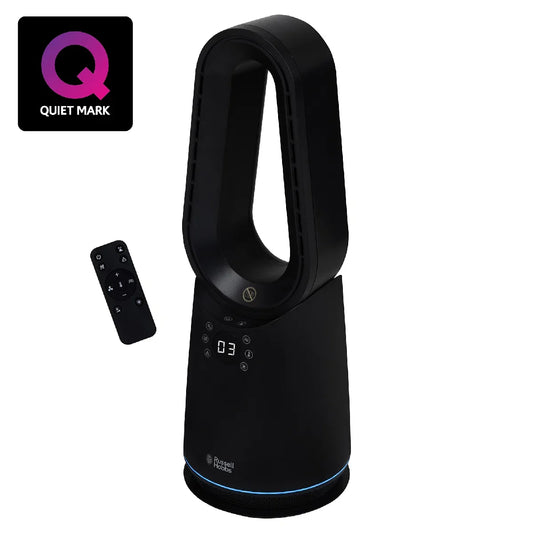 Russell Hobbs RHCBLDL3IN1B, Bladeless Cool and Heat Fan in Black