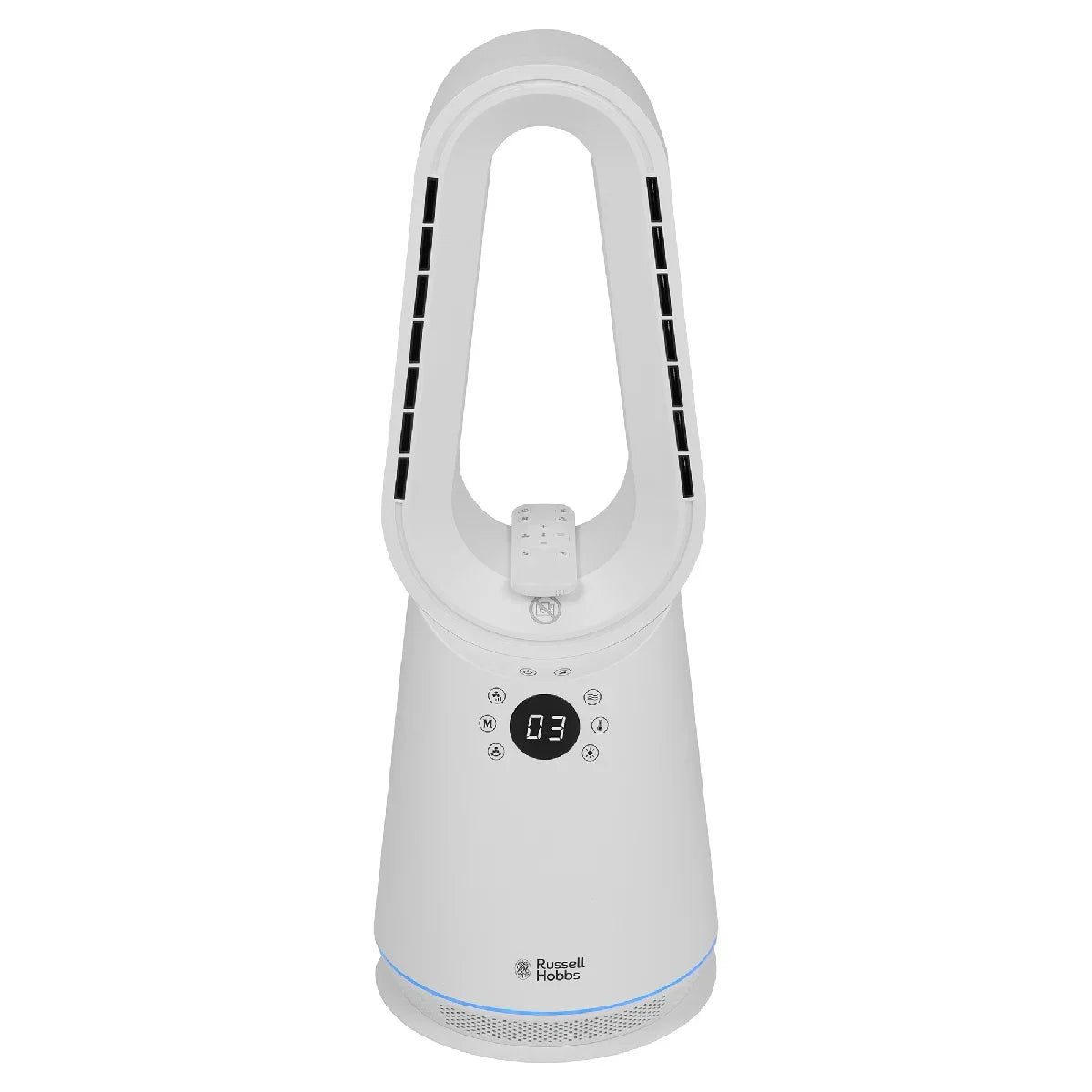 Russell Hobbs RHCBLDL3IN1, Bladeless Cool and Heat Fan in White