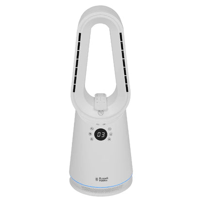 Russell Hobbs RHCBLDL3IN1, Bladeless Cool and Heat Fan in White
