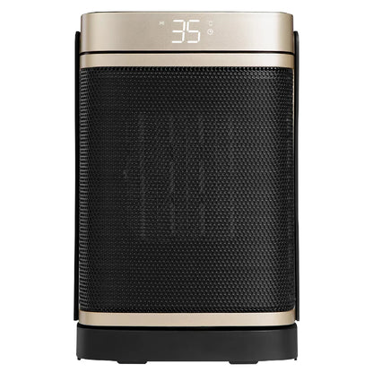 Russell Hobbs, RHCH2001G, 1.5kW Oscillating Ceramic Heater in Black and Gold, Square Design