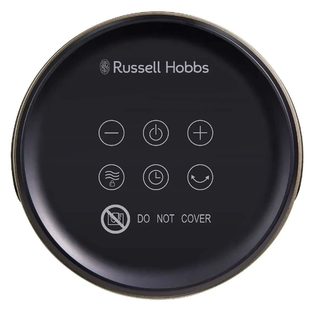 Russell Hobbs RHCH2002G 1.5kW Oscillating Ceramic Heater in Black and Gold
