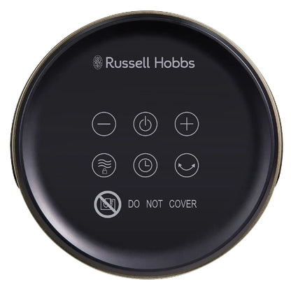 Russell Hobbs RHCH2002G 1.5kW Oscillating Ceramic Heater in Black and Gold