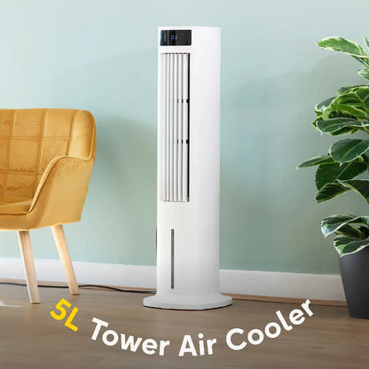 Russell Hobbs RHCLT5L Tower Air Cooler 5 Litre in White