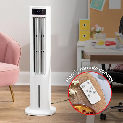 Russell Hobbs RHCLT5L Tower Air Cooler 5 Litre in White