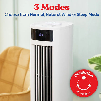 Russell Hobbs RHCLT5L Tower Air Cooler 5 Litre in White