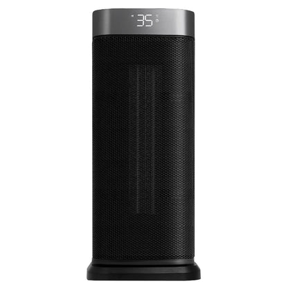 Russell Hobbs RHCTH2002S 2kW Oscillating Ceramic Heater W/Digital Display in Black and Silver, Square Design