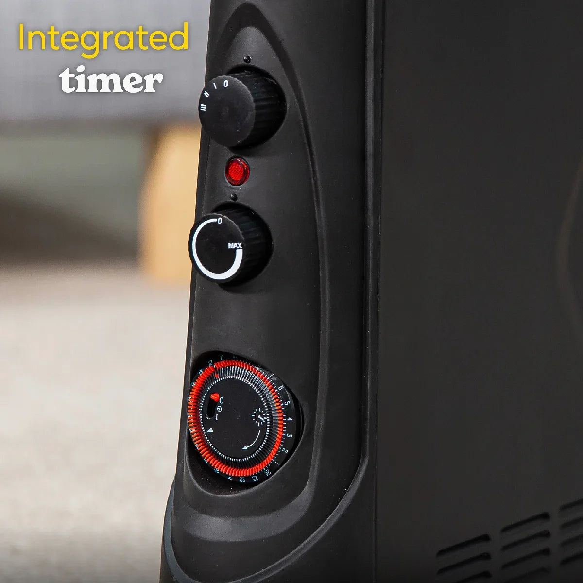 Russell Hobbs RHCVH4002B 2kW Convection Heater with Timer in Black