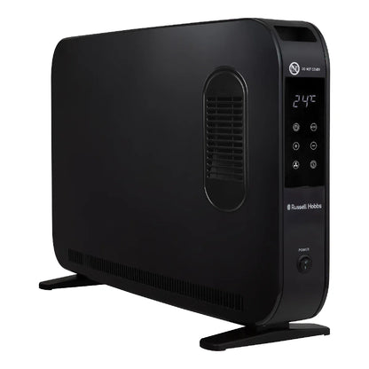 Russell Hobbs® RHCVHTF2004B, 2kW Digital Touch Panel Convection Heater with Turbo Fan and Remote in Black
