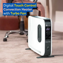 Russell Hobbs® RHCVHTF2004, 2kW Digital Touch Panel Convection Heater with Turbo Fan and Remote in White