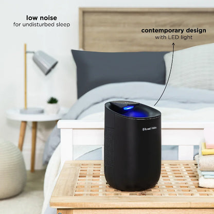 Russell Hobbs RHDH1061B Fresh Air Mini, Compact Dehumidifier, 300ml/day, Black