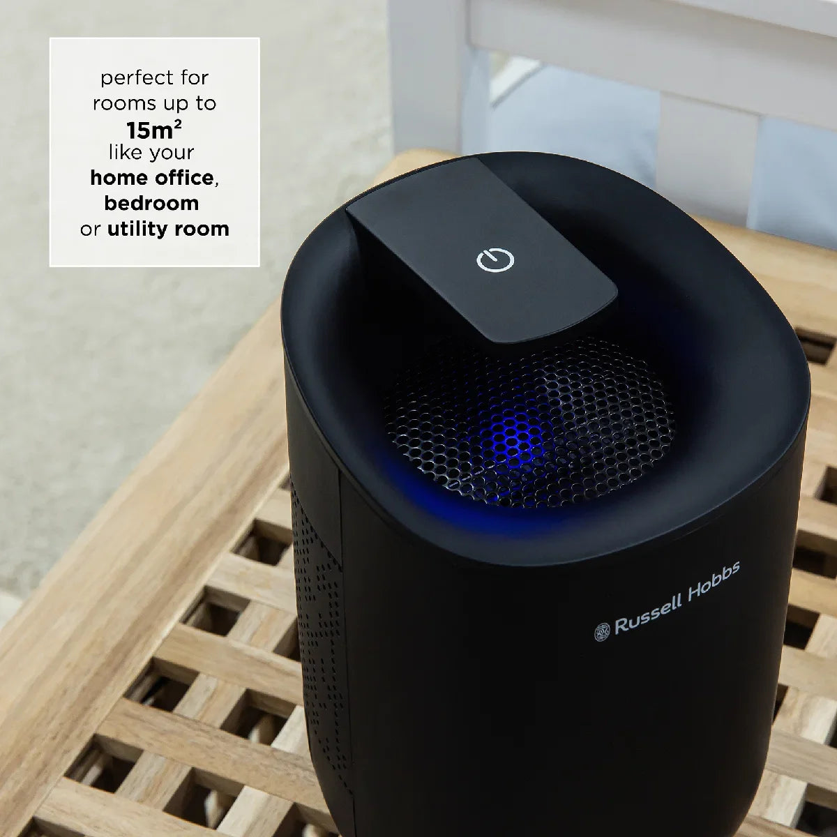 Russell Hobbs RHDH1061B Fresh Air Mini, Compact Dehumidifier, 300ml/day, Black