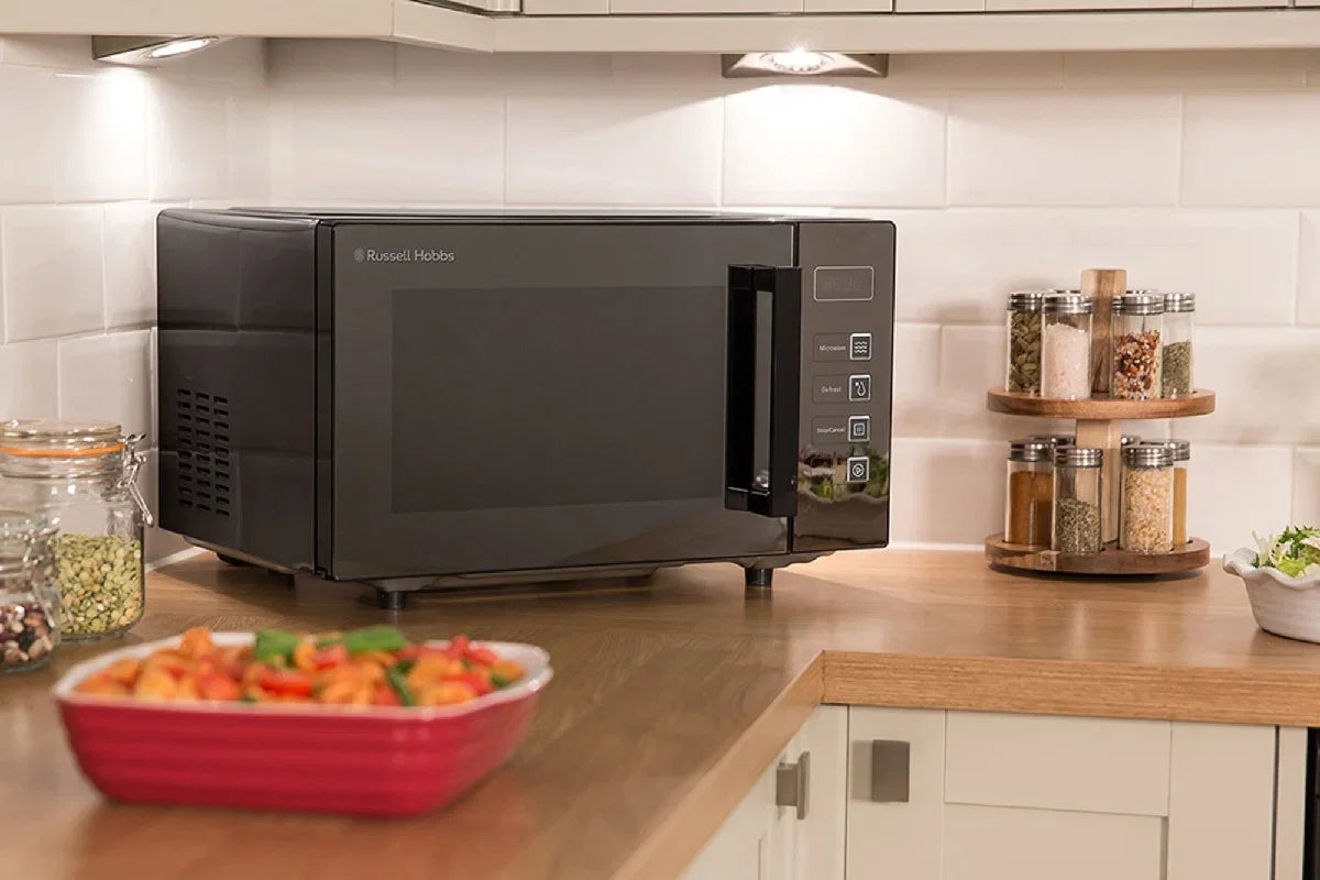 Russell Hobbs RHEM2301B Easi 23 Litre Black Flatbed Digital Microwave