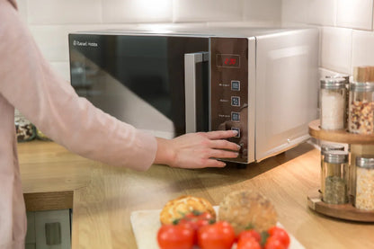 Russell Hobbs RHEM2301S Easi 23 Litre Silver Flatbed Digital Microwave