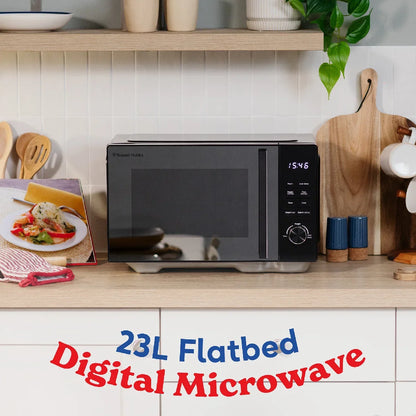 Russell Hobbs® RHFM2365B, 23L Flatbed Digital Microwave in Black