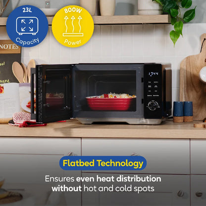Russell Hobbs® RHFM2365B, 23L Flatbed Digital Microwave in Black