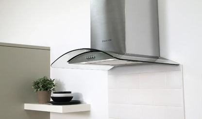 Russell Hobbs RHGCH601SS-M 60cm Wide Stainless Steel & Glass Chimney Cooker Hood