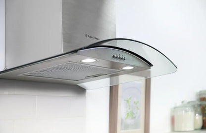 Russell Hobbs RHGCH601SS-M 60cm Wide Stainless Steel & Glass Chimney Cooker Hood