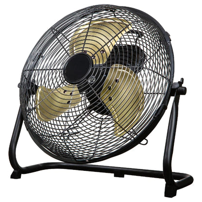 Russell Hobbs RHGF1221BG 12” High Velocity Floor Fan in Brushed Gold