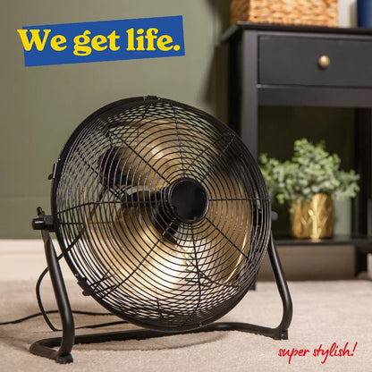 Russell Hobbs RHGF1221BG 12” High Velocity Floor Fan in Brushed Gold