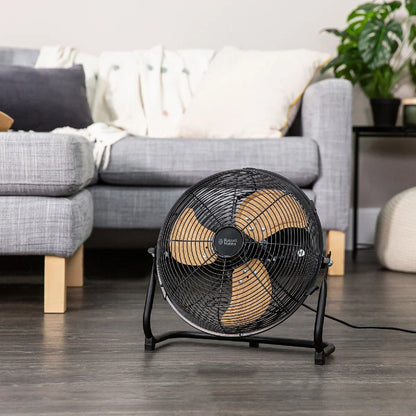 Russell Hobbs RHGF1221WDB 12” Floor Fan in Black Scandi
